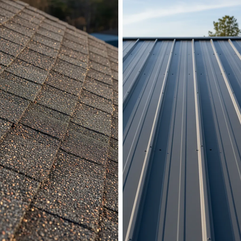 Asphalt Shingles vs. Metal Roofing: A Georgia Homeowner's Guide