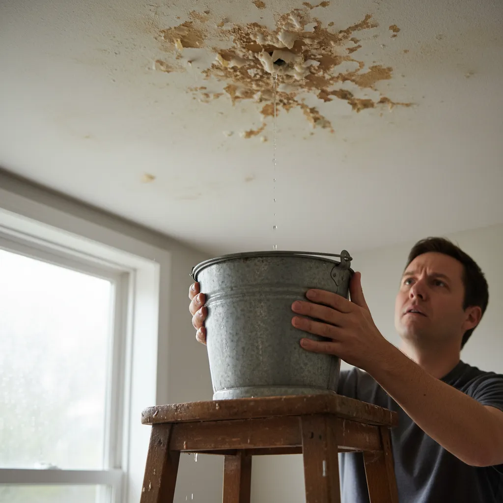 My Roof is Leaking in a Storm! What to Do While You Wait for Help